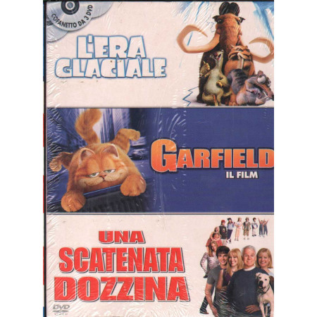 L'Era Glaciale + Garfield - Il film + Una Scatenata Dozzina DVD Various / Sigillato 8010312056376