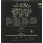 Claudio Monteverdi Lp Vinile Vespro Della Beata Vergine 1610 / 2701293 Nuovo