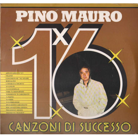 Pino Mauro LP Vinile 16 Canzoni Di Successo / Discoring 2000 – GXLP1008 Sigillato