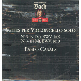 Bach LP Vinile Suites Per Violoncello Solo N.3 In Do, BWV.1009 N. 4 In Mi, BWV 1010 Bach LP Vinile Suites Per Violoncello Solo N.3 In Do, BWV.1009 N. 4 In Mi, BWV 1010