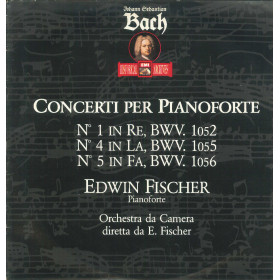 Bach LP Vinile Concerti Per Pianoforte N 1 In Re, BWV 1052, N 4 In La, BWV 1055, N 5 In Fa, BWV 1056 Bach LP Vinile Concerti Per Pianoforte N 1 In Re, BWV 1052, N 4 In La, BWV 1055, N 5 In Fa, BWV 1056