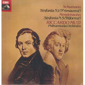 Schumann, Mendelssohn, Muti LP Vinile Sinfonia N.1 Primavera, N.5 Riforma Sigillato Schumann, Mendelssohn, Muti LP Vinile Sinfonia N.1 Primavera, N.5 Riforma Sigillato