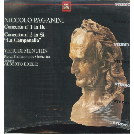 Paganini, Menuhin LP Vinile Concerto N. 1 In Re, N. 2 In Si (La Campanella) Sigillato