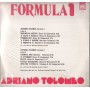 Adriano Tolomeo LP Vinile Formula 1 / Edi Record ‎– LP00129 Sigillato