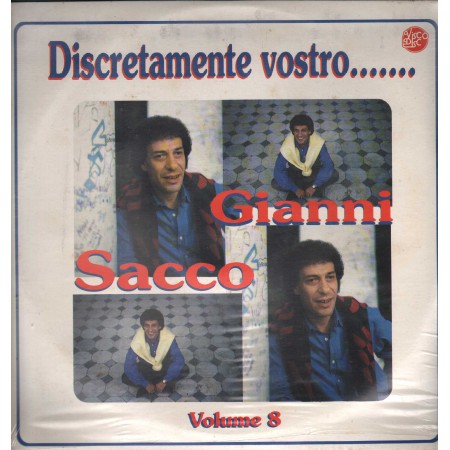 Gianni Sacco ‎LP Vinile Discretamente Vostro... Vol. 8 / Visco Disc ‎– LP70157 Sigillato