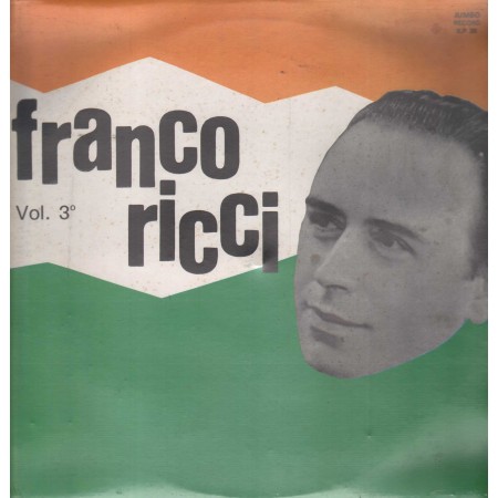 Franco Ricci ‎LP Vinile Franco Ricci Vol. 3 / Jumbo Record ‎– JLP30 Sigillato