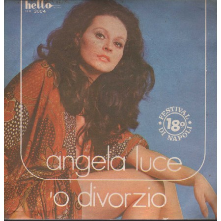 Angela Luce Vinile 7" 45 giri 'O Divorzio / Carissima Mamma / HR3004 Nuovo