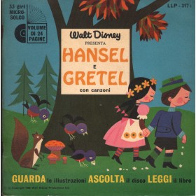 Walt Disney Vinile 7" 45 giri Hansel E Gretel, Con Canzoni / LLP317 Nuovo Walt Disney Vinile 7" 45 giri Hansel E Gretel, Con Canzoni / LLP317 Nuovo