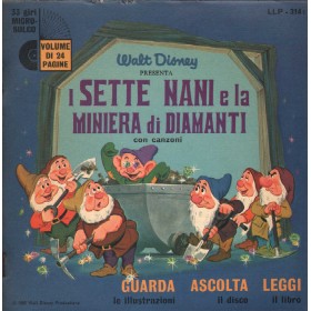 Walt Disney Vinile 7" 45 giri La Storia Di I Sette Nani E La Miniera Di Diamanti Nuovo Walt Disney Vinile 7" 45 giri La Storia Di I Sette Nani E La Miniera Di Diamanti Nuovo