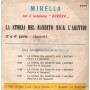 Mirella, Complesso Aurora Vinile 7" 45 giri La Storia Del Bandito Straniero Nick L'Aretino III, IV Parte