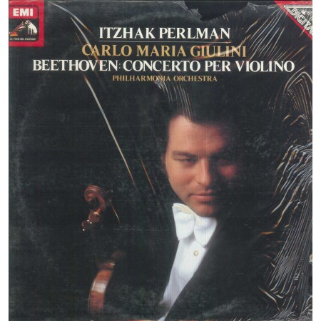 Beethoven, Perlman, Giulini LP Vinile Concerto Per Violino / 3C06743063T Sigillato