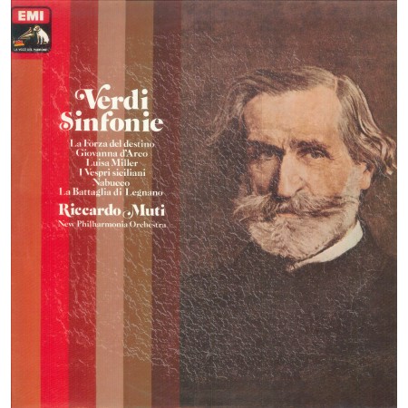 Verdi, Muti LP Vinile Sinfonie / La Voce Del Padrone ‎– 3C06502877Q Nuovo