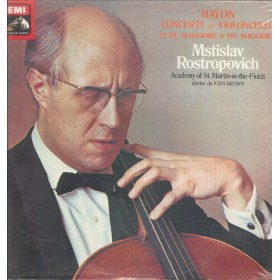 Haydn, Rostropovich, Brown LP Vinile Concerti Per Violoncello In Re, Do Maggiore Sigillato Haydn, Rostropovich, Brown LP Vinile Concerti Per Violoncello In Re, Do Maggiore Sigillato