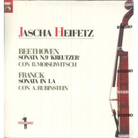 Beethoven, Franck, Heifetz LP Vinile Sonata N.9 Kreutzer / Sonate In La Sigillato Beethoven, Franck, Heifetz LP Vinile Sonata N.9 Kreutzer / Sonate In La Sigillato