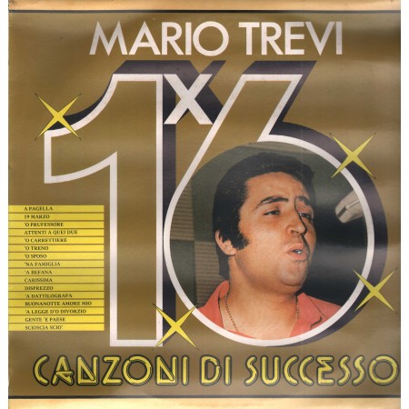 Mario Trevi LP Vinile 16 Canzoni Di Successo / Discoring 2000 ‎– GXLP1017 Sigillato
