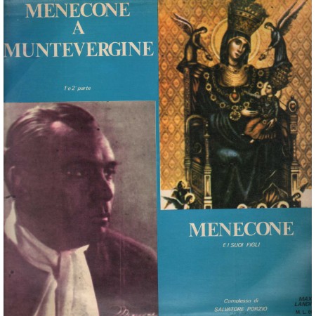Menecone Ed I Suoi Figli LP Vinile Menecone A Montevergine 1 E 2 Parte / ML0011 Nuovo