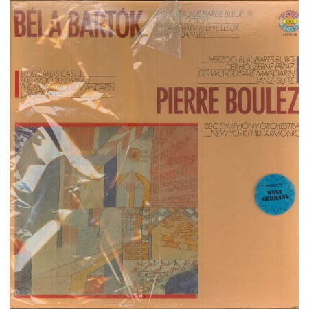 Bartok, Boulez LP Vinile Complete Stage, Bluebeard's Castle, Wooden Prince, Miraculous Mandarin, Dance Suite