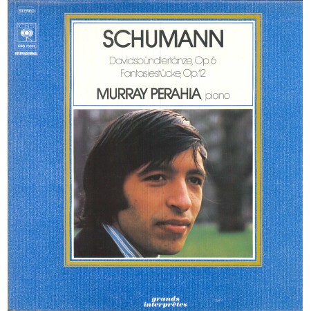 Schumann, Perahia LP Vinile Davidsbundlertanze, Op. 6 / Fantasiestucke, Op. 12 / CBS ‎– CBS76202 Nuovo