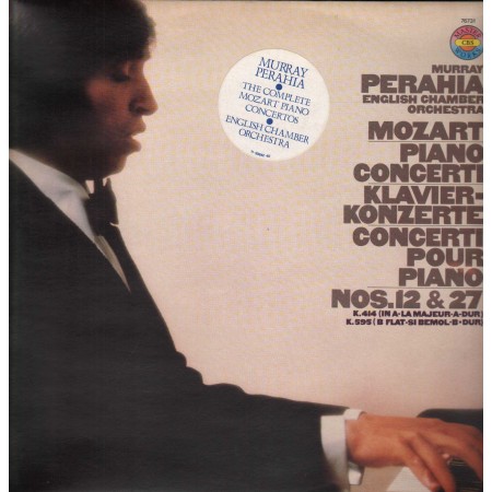 Mozart, Perahia LP Vinile Concerti Pour Piano Nos. 12, 27 / CBS – 76731 Nuovo