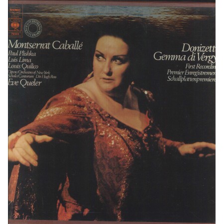 Donizetti, Caballè LP Vinile Gemma Di Vergy / CBS  – 79303 Nuovo