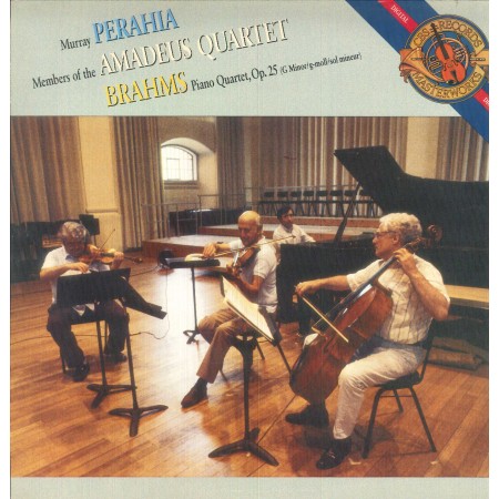 Brahms, Perahia LP Vinile Quartet For Piano And Strings In G Minor, Op. 25 / CBS – M42361 Nuovo