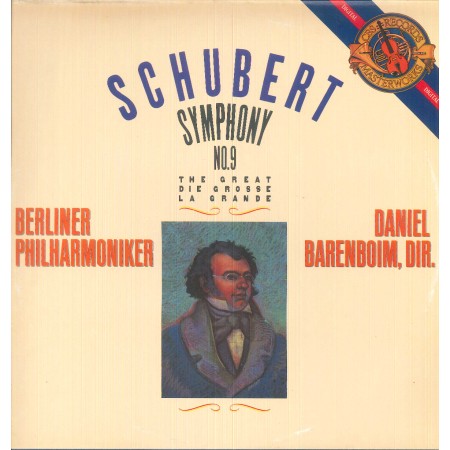 Schubert, Barenboim LP Vinile Schubert Symphony No. 9  The Great / CBS – M42316 Nuovo