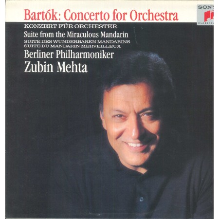 Bartok, Mehta LP Vinile Concerto For Orchestra, Suite From The Miraculous Mandarin / S45748 Nuovo