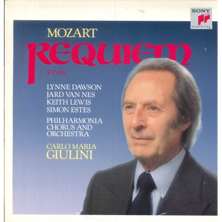 Carlo Maria Giulini LP Vinile Mozart, Requiem KV 626 / Sony – S45577 Nuovo