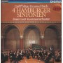 Bach, Rolla, Liszt LP Vinile 4 Hamburger Sinfonien / Telefunken – 642843AZ Nuovo