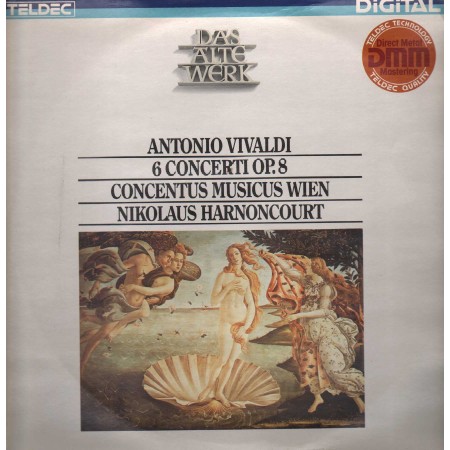 Vivaldi, Harnoncourt LP Vinile 6 Concerti Opera 8 / Teldec ‎– 643094AZ Nuovo