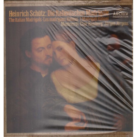 Schutz, Monteverdi, Hamburg, Jurgens LP Vinile I Madrigali Italiani / Archiv – 2708033 Sigillato