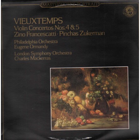 Vieuxtemps, Francescatti, Zukerman ‎LP Vinile Violin Concertos Nos. 4, 5 / MP39125 Nuovo