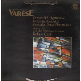 Varèse, Craft LP Vinile Hyperprism, Integrales, Ionisation / CBS – CBS60286 Nuovo Varèse, Craft LP Vinile Hyperprism, Integrales, Ionisation / CBS – CBS60286 Nuovo
