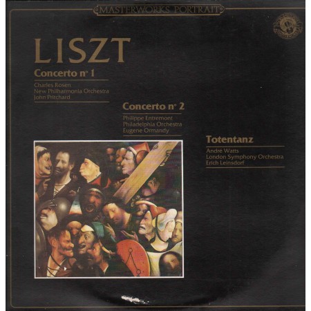 Liszt, Rosen, Entremont, Watts LP Vinile Piano Concerti Nos. 1, 2, Totentanz Nuovo