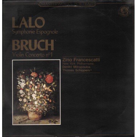 Lalo, Bruch, Francescatti LP Vinile Symphonie Espagnole / Violin Concerto No 1 Nuovo