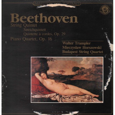 Beethoven, Trampler LP Vinile Quintet A Cordes, Op. 29 Piano Quartet, Op. 16 / CBS60257 Nuovo