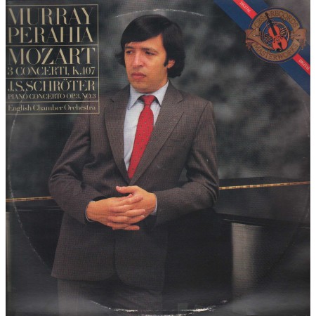 Mozart, Schroter, Perahia LP Vinile 3 Concerti. K. 107, Piano Concerto Op. 3, No. 3 Nuovo