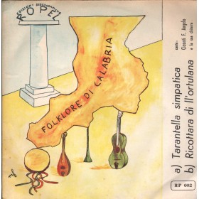 Angelo Ciconti Vinile 7" 45 giri Tarantella Simpatica / Ricottara Di ll'Ortulana Nuovo Angelo Ciconti Vinile 7" 45 giri Tarantella Simpatica / Ricottara Di ll'Ortulana Nuovo