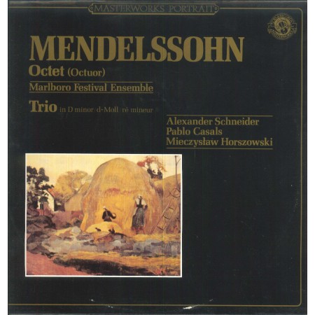 Mendelssohn, Schneider ‎LP Vinile Octet Op. 20 / Trio N.1 In D Minor, Moll / CBS60272 Nuovo