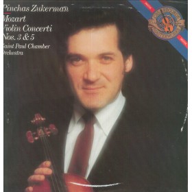 Mozart, Zukerman LP Vinile Violin Concerti Nos. 3, 5 / CBS Masterworks – D37290 Nuovo Mozart, Zukerman LP Vinile Violin Concerti Nos. 3, 5 / CBS Masterworks – D37290 Nuovo