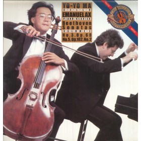Beethoven, Yo-Yo Ma, Ax LP Vinile Beethoven Sonatas, Vol. 2 / CBS Masterworks – IM39024 Nuovo Beethoven, Yo-Yo Ma, Ax LP Vinile Beethoven Sonatas, Vol. 2 / CBS Masterworks – IM39024 Nuovo