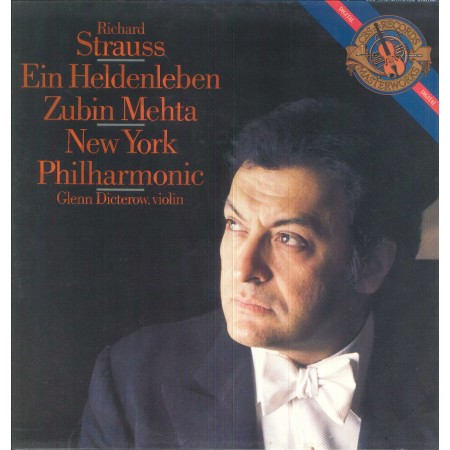 Strauss, Mehta, Dicterow LP Vinile Ein Heldenleben / CBS ‎– D37756 Nuovo