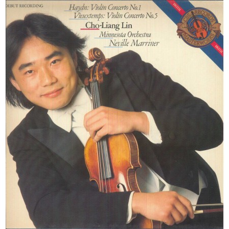 Haydn, Vieuxtemps, Lin, Marriner LP Vinile Violin Concerto No. 1, 5 / CBS – D37796 Nuovo