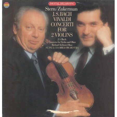 Bach, Vivaldi, Stern, Zukerman LP Vinile Concerti For 2 Violins / CBS – D37278 Nuovo
