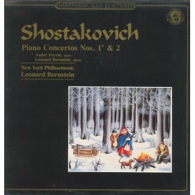 Shostakovich, Previn, Bernstein LP Vinile Piano Concertos Nos. 1, 2 / CBS60504 Nuovo Shostakovich, Previn, Bernstein LP Vinile Piano Concertos Nos. 1, 2 / CBS60504 Nuovo