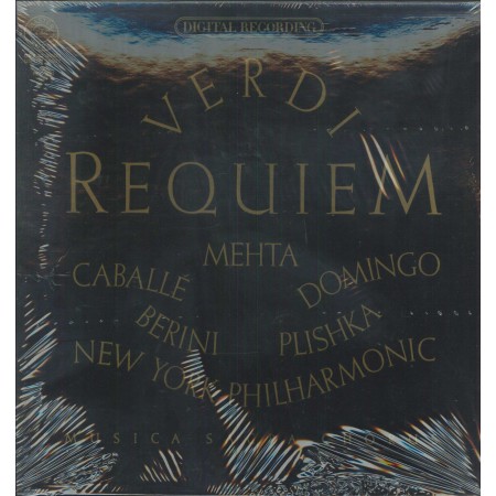 Verdi, Domingo, Mehta LP Vinile Requiem / CBS – D236927 Sigillato