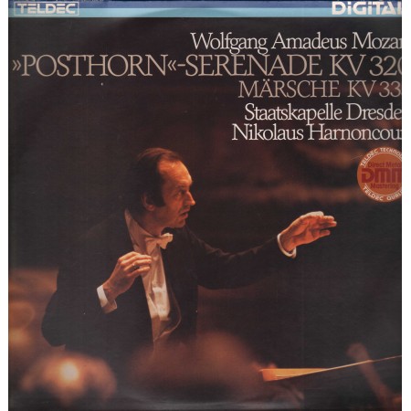 Mozart, Dresden, Harnoncourt LP Vinile Posthorn Serenade KV 320 - Marsche KV 335 / 643063AZ