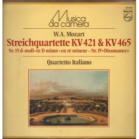 Mozart, Quartetto Italiano LP Vinile Streichquartette KV 421, KV 465 / Philips – 6570888 Nuovo Mozart, Quartetto Italiano LP Vinile Streichquartette KV 421, KV 465 / Philips – 6570888 Nuovo
