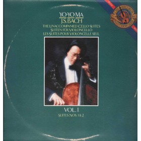 Bach, Yo Ma LP Vinile Les Suites Pour Violoncelle Seul -  1, Suites 1, 2 / IM39345 Nuovo Bach, Yo Ma LP Vinile Les Suites Pour Violoncelle Seul -  1, Suites 1, 2 / IM39345 Nuovo