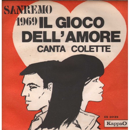 Colette Vinile 7" 45 giri Il Gioco Dell' Amore / Zucchero / KappaO – ES20189 Nuovo